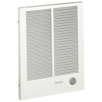 Broan® 194 Fan-Forced Wall Heater, 10240/5120 Btu/Hr, 240 VAC, 6.25/12.5 A, 60 Hz, 1500/3000 W 1 Broan® 194 Fan-Forced Wall Heater, 10240/5120 Btu/Hr, 240 VAC, 6.25/12.5 A, 60 Hz, 1500/3000 W