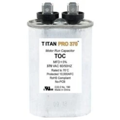 Packard Titan Pro Run Capacitor 12.5 Mfd 370 Volt Oval, Box Of 10