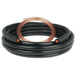 Mueller Streamline 3/8 In. X 3/4 In. X 1/2 In. X 25 Ft. Air Conditioner Uv Duraguard Line Set