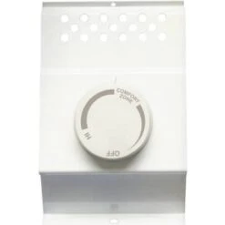 Cadet Double-Pole Electric Baseboard-Mount Thermostat In White