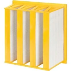 GENERIC 24x24x12 4v-Bank Mini Pleat Air Filter With Gasket Merv 16 Box Of 1