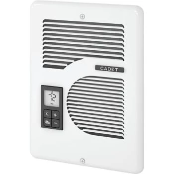 Cadet Multi-Volt Fan-Forced In-Wall Electric Heater, White 1 Cadet Multi-Volt Fan-Forced In-Wall Electric Heater, White