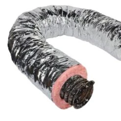 Master Flow 10" X 25' Insulated Flexible Duct R8 Silver Jacket