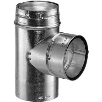 Duravent 5" Dia X 8.25" Gas Vent Standard Tee 1 Duravent 5" Dia X 8.25" Gas Vent Standard Tee