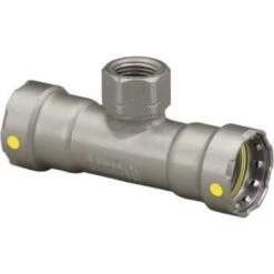 Viega Megapressg 2 " X 2 " X 1-1/4 " Carbon Steel Fpt Tee Fitting